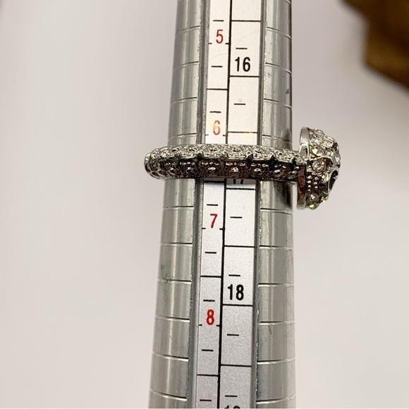 Jack Skellington pave crystal and enamel Nightmare Before Christmas ring sz 6.5 - Picture 8 of 12